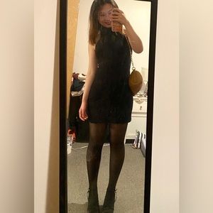 Reformation halter mock neck knit bodycon dress